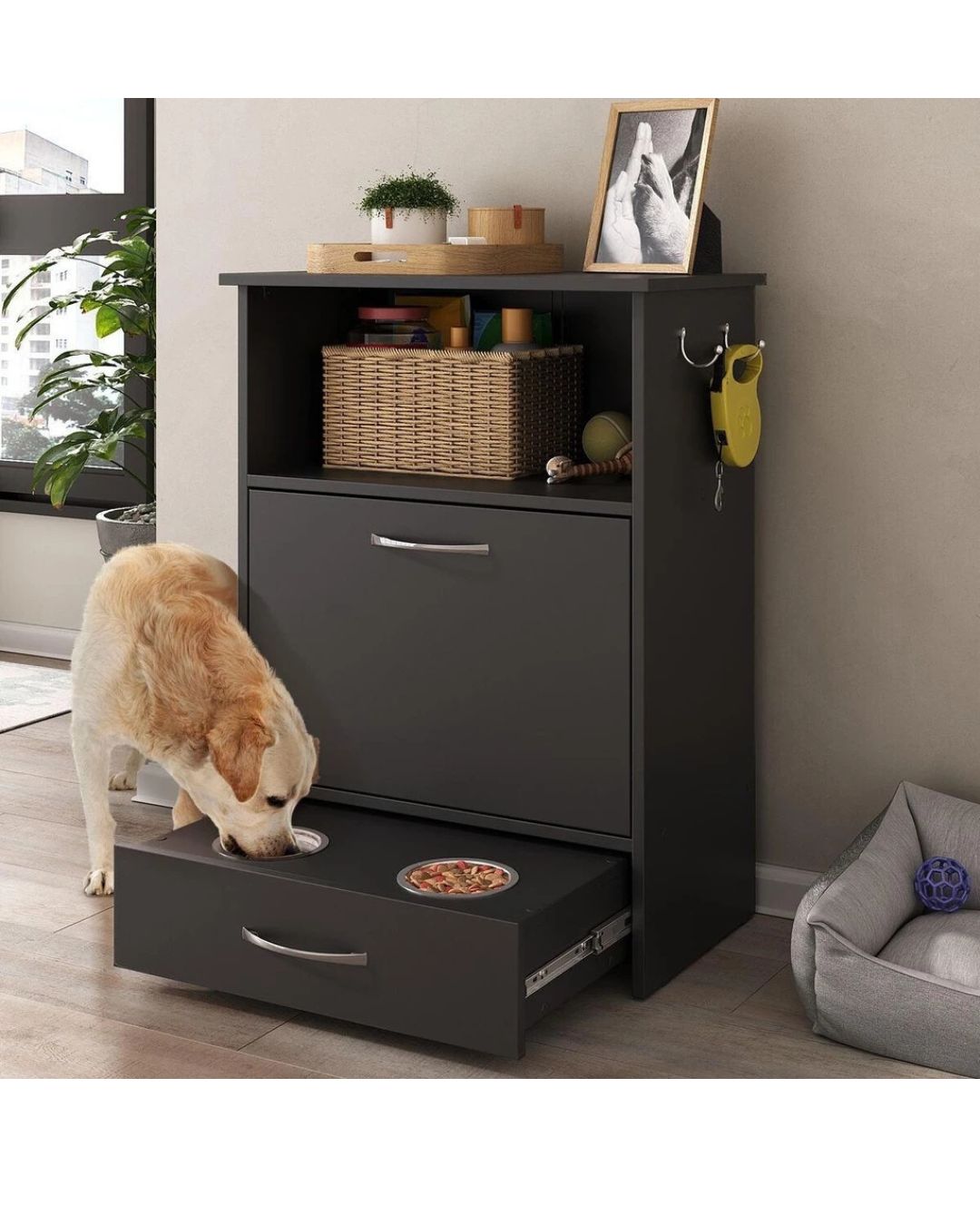 Balcão Organizador Multiuso Comedouro para Cães e Gatos - Imagem 2